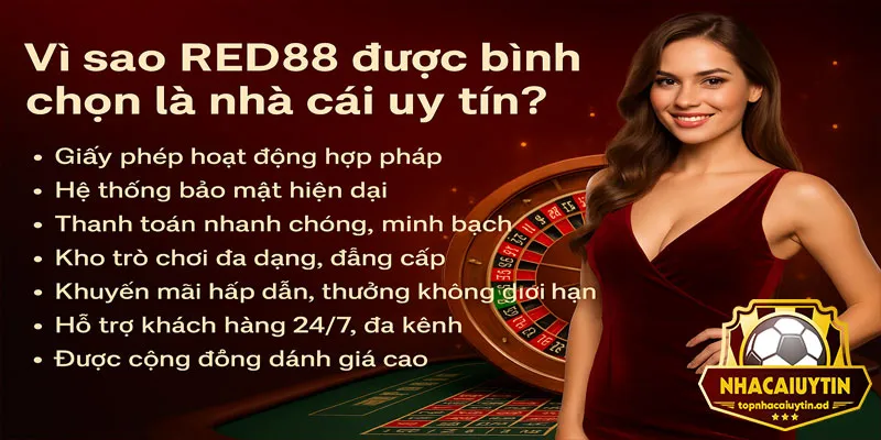 Có nhiều nguyên nhân để red88 trở thnahf lựa chọn ưu tiên của bet thủ